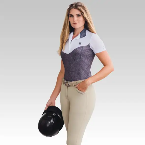 Sarafina: Euro Grip Silicone Knee Patch Breech (Classic White Sand) Size 40