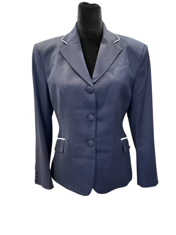 The Eastlake English Show Coat Dark Navy Mini Diamond Fabric 707241 (Size 6)