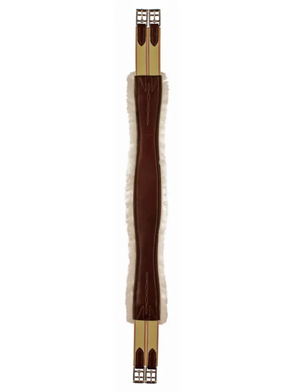 Edgewood Fancy Stitched Girth w/Sheepskin (2-end elastic)
